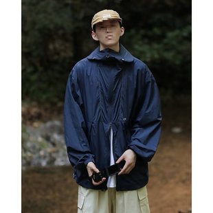 Sunscreen Clothing Men's Ice Silk Summer Thin Mountain Outdoor Functional Hooded Jacket Coat Trendy Brand Loose Sunscreen Clothing