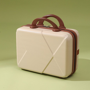 Vintage Cosmetic Case 14 Inch Mini Handcase Small Luggage Accompanying Gift Cosmetic Bag 16 Inch Password Suitcase