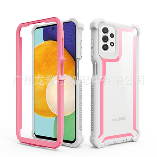 High-permeability acrylic phone case for Samsung A22 4G A22 5G three-proof space Shell Factory spot