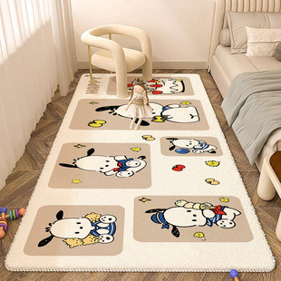 Thickened Imitation Cashmere Bedroom Cartoon Children's Room Bedside Carpet Bay Window Living Room Sofa Coffee Table Bed Tail Foot Mat Floor Mat