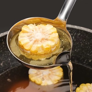 Stainless Steel Oil Separating Spoon Kitchen Creative Oil Soup Separating Spoon Oil Strainer Spoon Household Hot Pot Soup Drain Oil Soup Spoon