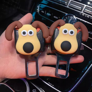 Cartoon seat belt bayonet co-pilot car safety belt extension fixed car regulator connector plug piece
