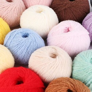 Cotton candy velvet cotton candy line crocheted diy material bag woven doll cotton candy thread ball