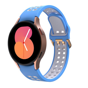 Для Samsung Galaxy Watch 5 ремешок watch5pro/4 двухцветный силиконовый ремешок 40/44/45 мм
