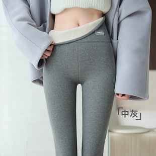 Leggings Women's Outer Wear Spring and Autumn Tight Cotton Pants Thin Velvet Warm Thickened Wool Silk Autumn and Winter fleece-lined Pants