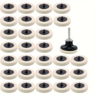 Cross-border wholesale 2 inch 50 3 inch 75 wool turn Poly wheel button type disc rotating screw nut torque disc