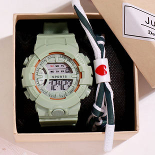 Factory direct electronic watch wholesale student sports waterproof LED luminous alarm clock children's electronic watch
