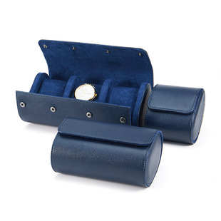 Portable Watch Box, High-End Leather Blue Watch Storage Box, Dust-Proof and Drop-Proof, Multi-Functional Portable Watch Bag, Ready for Sale