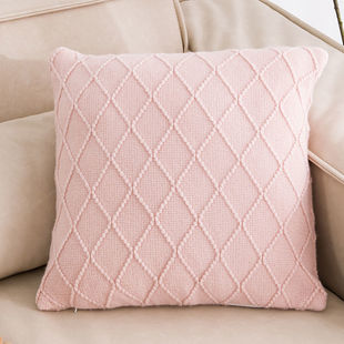 Nordic Style Simple Ins Pillow Thickened Sofa Cushion Living Room Decoration Car Pillow Solid Color Office Waist Easy Heng