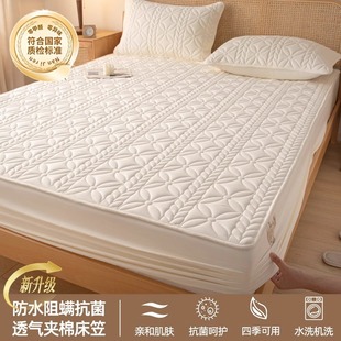 Class A Mother and Infant Grade Waterproof and Urine-proof Cotton Bed Cover Single Piece Antibacterial and Dustproof Mattress Protective Cover All-inclusive Bed Cover