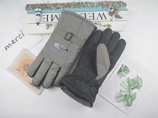 Gloves men's winter fleece-lined luminous riding thickened warm Korean cotton gloves winter outdoor cycling motorcycle
