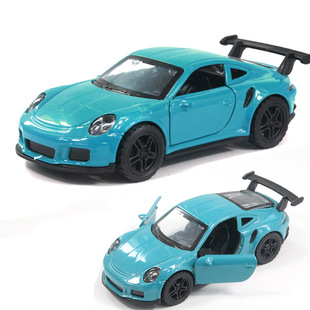 Bulk simulation alloy sports car model children's toy car back force door car men's metal ornaments wholesale