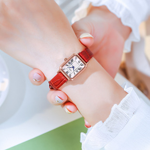 GEDI/Goldie Fashion Women's Watch Korean Style Simple Small Square Watch Elegant Quartz Watch Belt Waterproof Watch for Women
