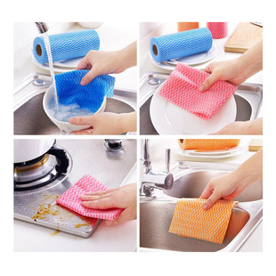 Kitchen Rag, Disposable Dishwashing Cloth, Lazy Rag, Thickeneded, Washable, Non-shedding, Non-stick Oil Kitchen Paper