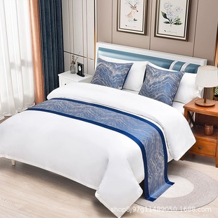 Light luxury Nordic style bedding bed mat bed tail towel hotel bed cover towel bed flag decorative strip