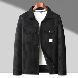 Spring and Autumn 2024 Thin Laps Tooling Style Multi-pocket Stylish Men's Fashion Casual Trendy Woolen Jacket