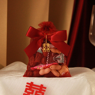 Wedding Candy Bag Special Candy Mesh Bag Wedding Bag Packaging Gift Bag Box Accompanying Gift Bag Wedding Supplies