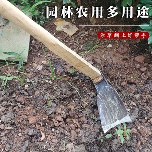 Rail Steel Forging Hoe Dig Bamboo Shoots Special Hoe Thickened Household Vegetable Hoe Outdoor Soil Pine Soil Agricultural Tools