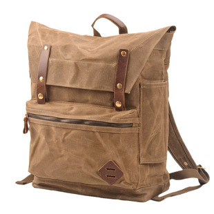 Men's Outdoor Travel Backpack Camping Vintage Style Camping Equipment Large Capacity Waterproof Canvas Backpack