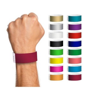 Supply Environmentally Friendly Disposable Admission Ticket Bracelets Dupont Paper Fluorescent Event Admission Identification Belt Ticket Wristbands