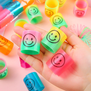 Children's Colorful Spring Circle Mini Smiley Rainbow Circle Colorful Circle Stall Prizes Kindergarten Gift Play