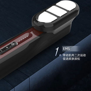 Cross-border micro hair comb multifunctional EMS micro current Meridian electric massage comb scalp plus import liquid blue red light
