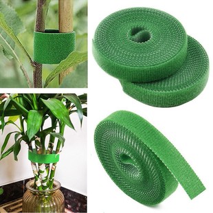 Green Plant Gardening Tie Line Self-adhesive Plant Tie Belt Green Climbing Vine Plant Binding and Fixing Velcro Tie Belt Flower Tie