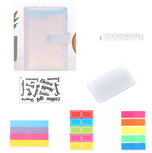 Colorful laser business journal book Shell business office notebook envelope replaceable loose-leaf notepad