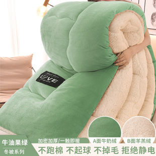 Quilt winter quilt thickened warm winter bedding student milk velvet quilt wholesale winter quilt core single dormitory