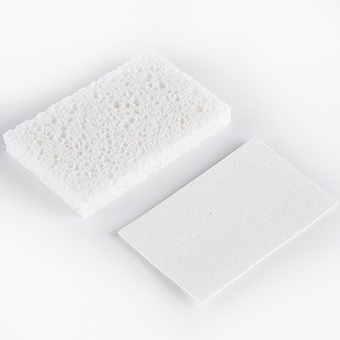 White wood pulp cotton compressed face washing puff ultra-thin compressed piece facial cleansing puff absorbent bigger makeup remover cleaning sponge towel