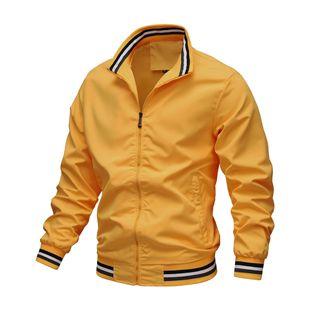 New cross-border foreign trade casual jacket men's Amazon factory direct spring and autumn sports solid color men's jacket men