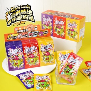 Fruit-Flavored Popping Candy, Childhood Nostalgic Memories, Snacks, Children's Day, Popping Candy, Whole Box Wholesale