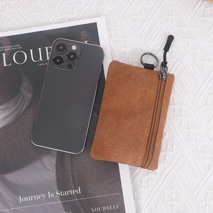 Coin Purse, Small Wallet, Customizable with Logo, Cross-Border Hot-Selling Wholesale Canvas Bag, Key Card Bag, Custom-Made According to Drawings