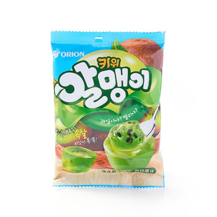 Korean Imported Orion Peeled Gummy Grape Flavor Plum Flavor Lychee Flavor Sandwich Gummy Qq Sugar Snacks Wholesale
