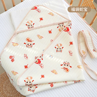 Baby quilt type a four-season multi-use air cotton baby swaddling bag soft breathable newborn bag