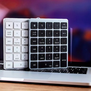 Cross-border N960 ultra-thin 28-key aluminum alloy Bluetooth digital keyboard mini charging splash-proof wireless digital keyboard