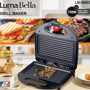 Lumabella 58003 Трансграничное домашнее вафли сшивка машина для завтрака стейк пончик хот-дог