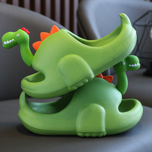 Dinosaur children's slippers boys summer girls indoor home Bath non-slip kids baby sandals feel like walking on shit