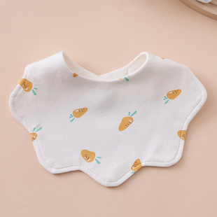 Baby Bib Slippery Towel Children's Dinner Bib Baby Pure Cotton Waterproof Milk-Spitting Men's Thickened Extra Large Dinner for Autumn and Winter