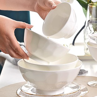 Jingdezhen чистый белый костяной фарфор для домашнего использования