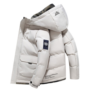 2023 winter men's cotton-padded jacket short thick cotton-padded jacket autumn and winter cotton-padded jacket Korean fashion warm clothes wholesale