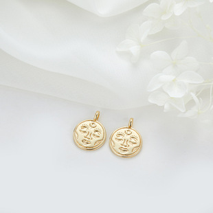 European and American Retro Ins Style Sun Myth Round Pendant Rose Rose Collarbone Chain Accessories Necklace Hanging Pendant