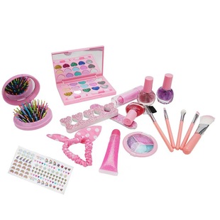 Amazon Children's DIY Makeup Toys Cosmetics Nail Art Dressing Stars Handbag Girl Toy Set