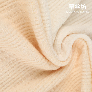 Irregular cashmere pit cloth 300g autumn and winter thick warm cashmere jacquard fabric sweater fabric