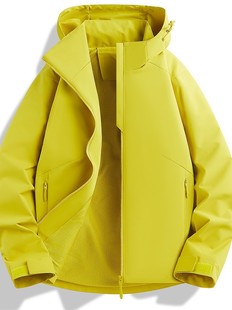 New high-end outdoor single-layer mountain style assault jacket men's and women's fashion travel windproof waterproof jacket cross-border