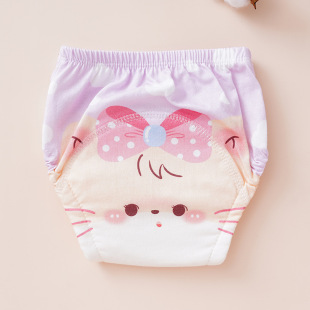 Baby Training Pants Baby Toilet Underwear Summer Men's and Women's Baby Children's Urethral Underwear Pure Cotton Washable Diapers