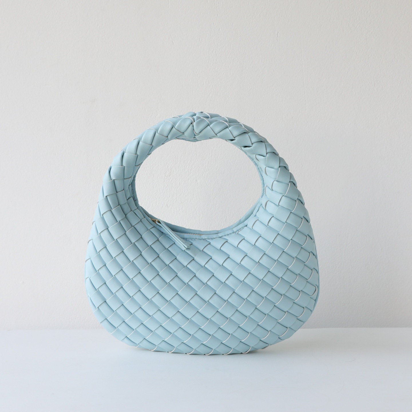 2026 Spring/Summer New Handmade Woven Hobo Bag, Genuine Leather Dumpling Bag, Versatile Shoulder/Underarm Women's Bag, Dropshipping Available