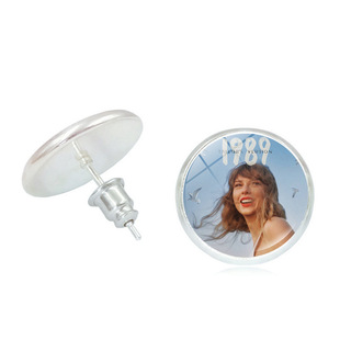Taylor Swift music album ear studs accessories women's simple small earrings Taylor Swift ear jewelry