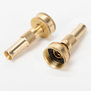 Copper 6-point internal thread household water gun direct spray car wash water gun 3/4 internal thread household nozzle watering cleaning worker