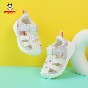 Babb Bean Baby Baby 2024 летний новый мальчик Баотоу сандалии